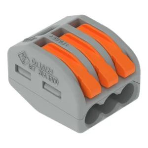 Wago 222-413 Lever Splicing Connector 4.0mm - 3 Way