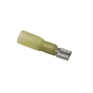 HT406.10 Heat Shrink Terminal 6.3mm x 0.8mm Female Yellow Pack of 10