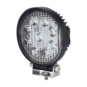 Durite DUR0-420-47 9 x 3W LED Work Lamp with 300mm Flying Lead - Black, 12V/24V, IP67