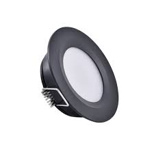 Aten Lighting Black Touch Dimmable LED Warm White Downlight Recess Fit