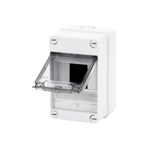 Gewiss GW40001 40CD Series Insulated 4 Module Surface Mounting Enclosure IP55