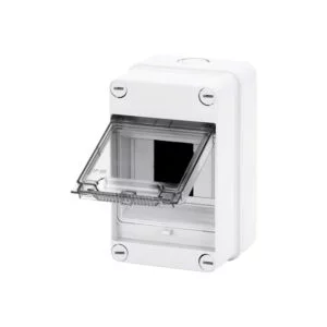 Gewiss GW40001 40CD Series Insulated 4 Module Surface Mounting Enclosure IP55