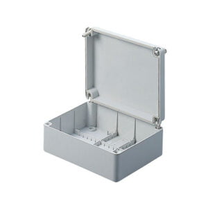 Gewiss GW44204 GWPLAST 75 Grey Weatherproof Junction Box with Smooth Walls & Screw-on Lid IP56