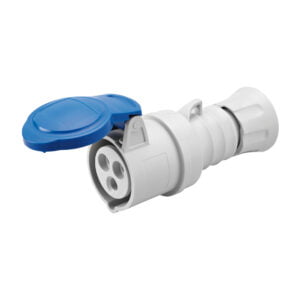 Gewiss GW62004H IP44 3 Pin Straight Connector Socket