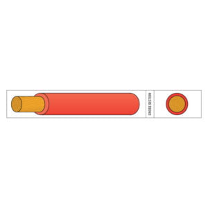 AMC Extra Flexible PVC Battery Cable in Red - 16mm² 110V