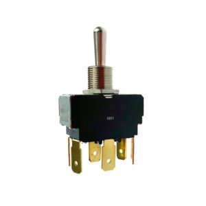 Durite 0-687-50 Splashproof Momentary On Toggle Switch with Rubber Gaiter - 10A at 28V