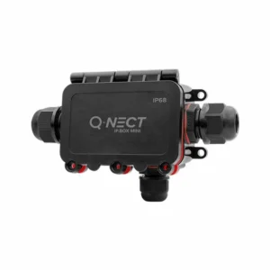 Unicrimp Q-NECT QOE8343BLK 4 Pole 3 Way 24A IP68 M16+M20 Connection Box