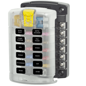 Blue Sea 5035B-BSS 6 Way Fuse Block