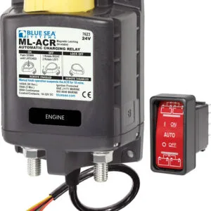 Blue Sea 7623-BSS ML-ACR Automatic Charging Relay with Manual Control - 24V DC 500A