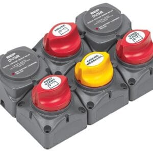 BEP 717-140A-DVSR Battery Distribution Cluster for Twin Outboard Engine with Three Battery Banks