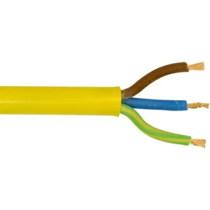 Arctic Yellow 6mm 3 Core Cable