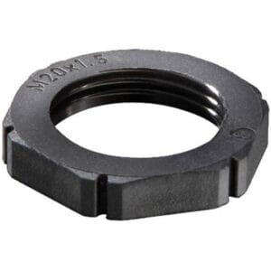 Wiska Hex Locknut 10061782 20mm Black