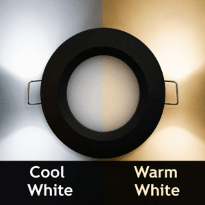 Aten Lighting 12V / 24V LED Black Dual White CCT, 70mm Cool White and Warm White in one Unit