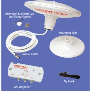 Vision Plus Status 350 Digital TV Aerial For Boats and Caravan/Motorhomes