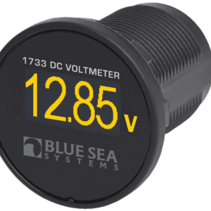 Blue Sea Systems 1733 Mini OLED DC Voltmeter - Yellow